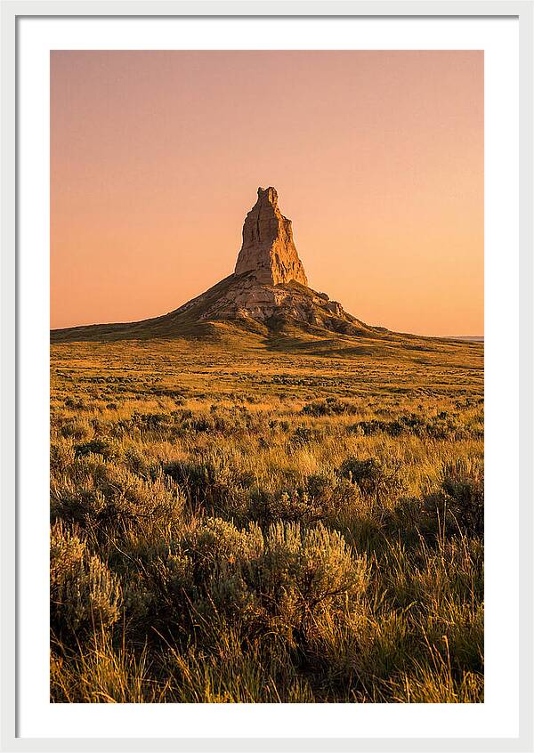 Chimney Rock At Dusk