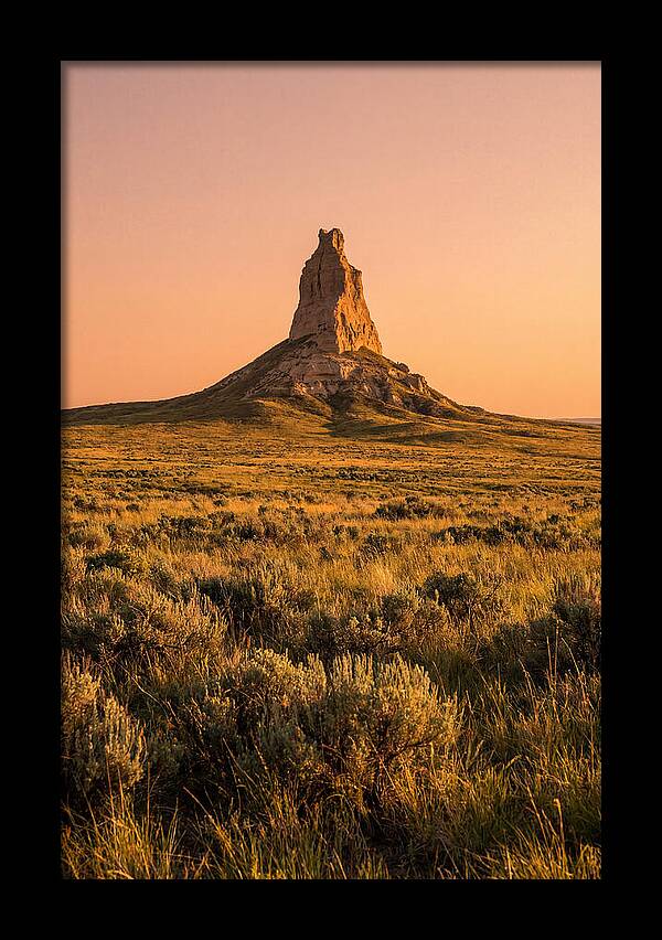 Chimney Rock At Dusk
