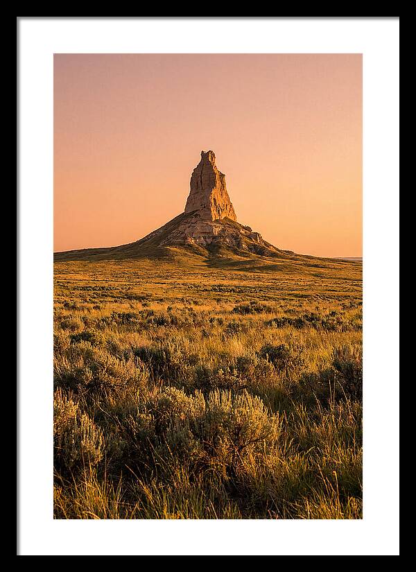 Chimney Rock At Dusk