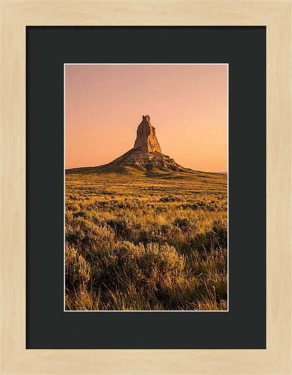 Chimney Rock At Dusk