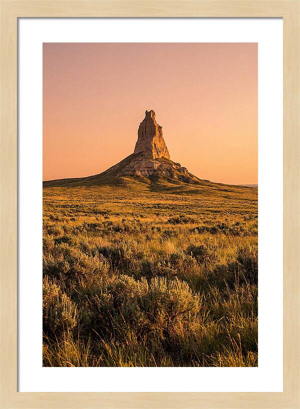 Chimney Rock At Dusk