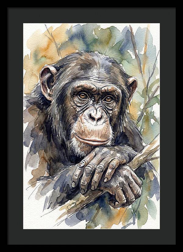 Chimpanzee Deep In Thought