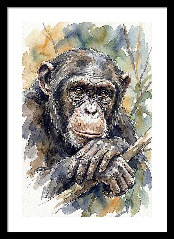 Chimpanzee Deep In Thought