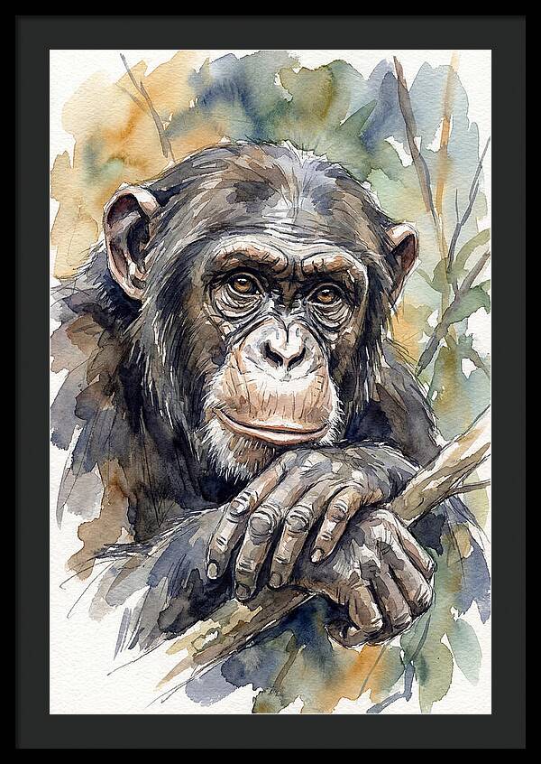 Chimpanzee Deep In Thought