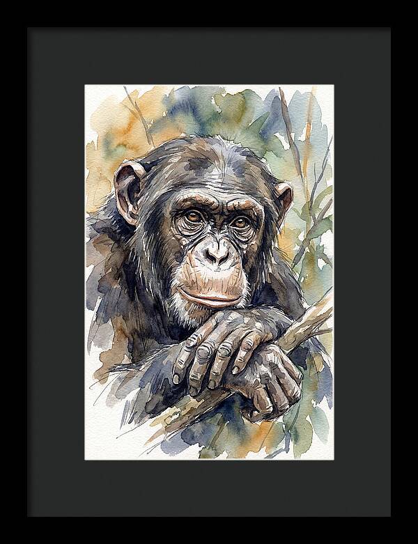 Chimpanzee Deep In Thought