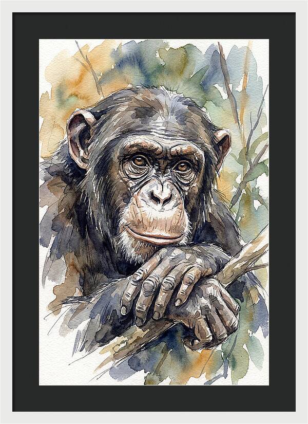 Chimpanzee Deep In Thought