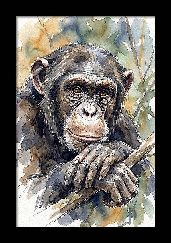 Chimpanzee Deep In Thought