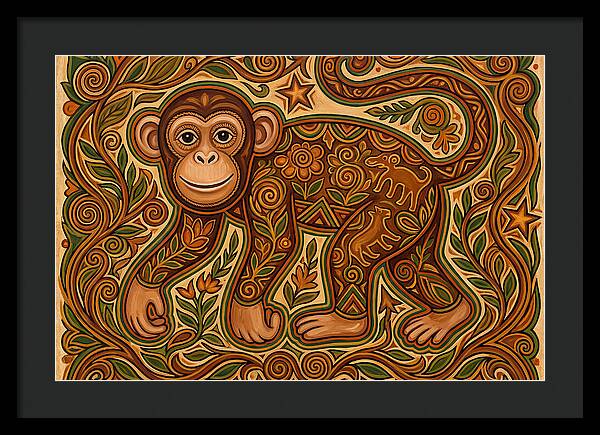 Chimpanzee Folk Art