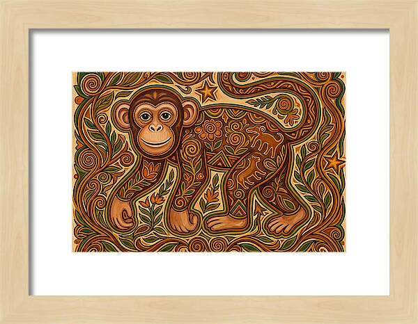 Chimpanzee Folk Art