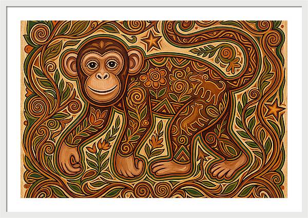 Chimpanzee Folk Art