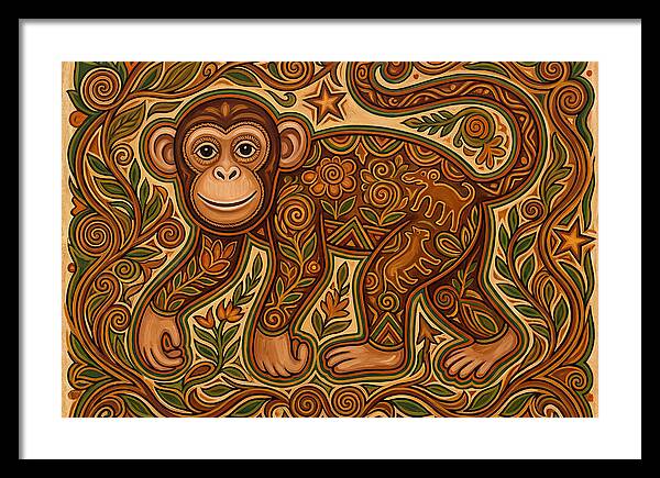 Chimpanzee Folk Art