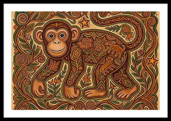 Chimpanzee Folk Art