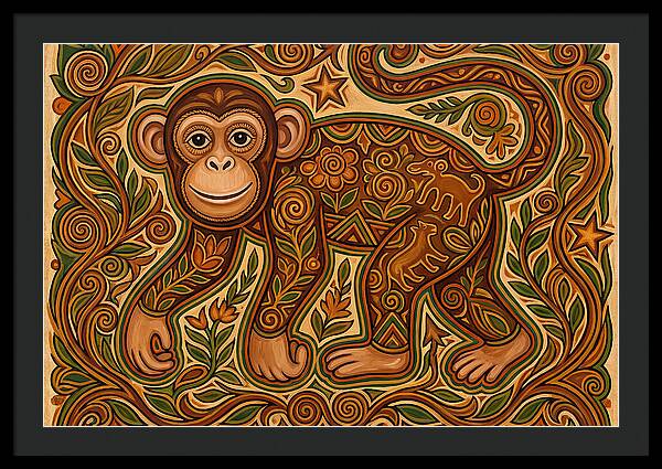 Chimpanzee Folk Art