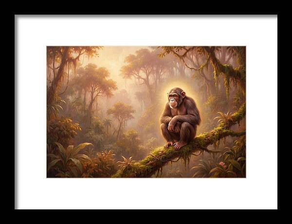 Chimpanzee In Jungle