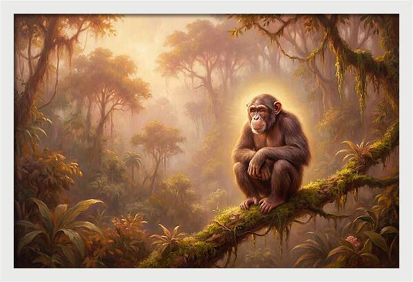 Chimpanzee In Jungle