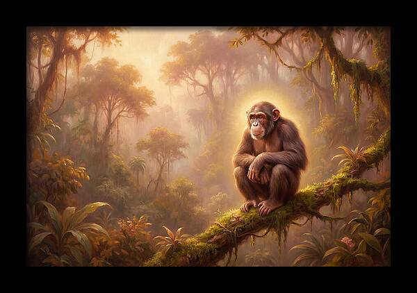 Chimpanzee In Jungle