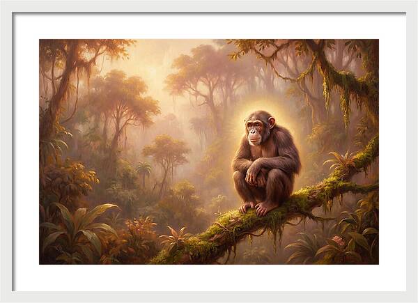 Chimpanzee In Jungle