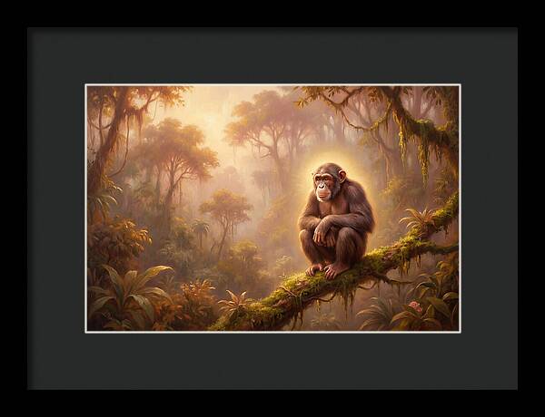 Chimpanzee In Jungle