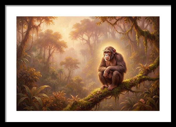 Chimpanzee In Jungle