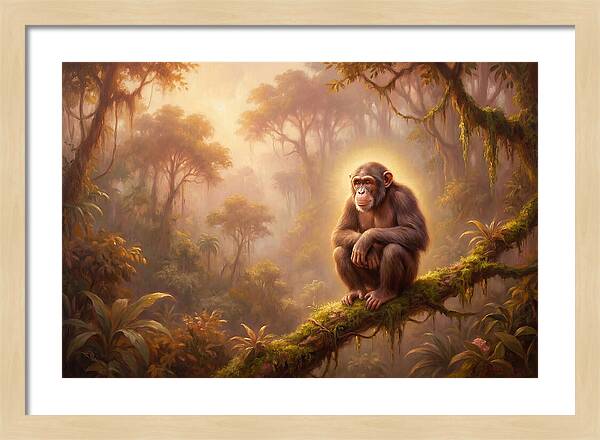 Chimpanzee In Jungle