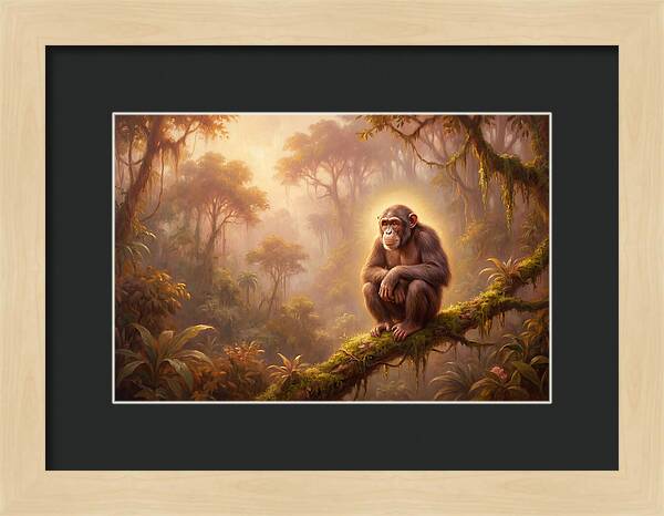 Chimpanzee In Jungle