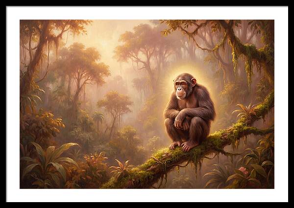 Chimpanzee In Jungle