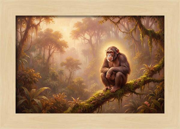 Chimpanzee In Jungle