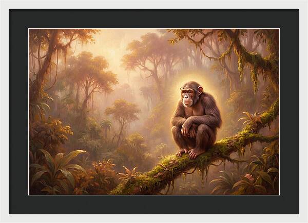 Chimpanzee In Jungle