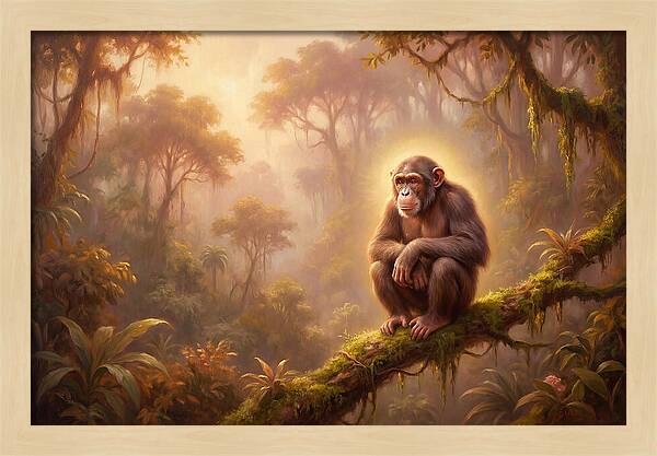 Chimpanzee In Jungle