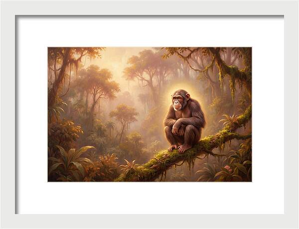 Chimpanzee In Jungle