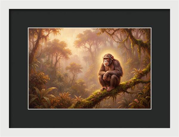 Chimpanzee In Jungle