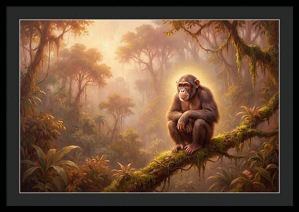 Chimpanzee In Jungle