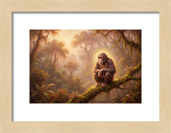 Chimpanzee In Jungle