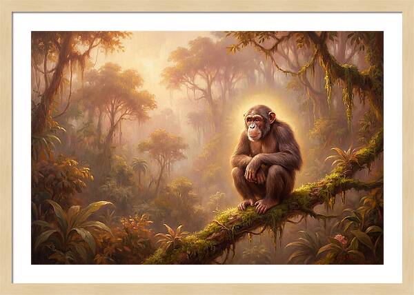 Chimpanzee In Jungle