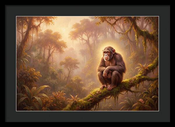 Chimpanzee In Jungle