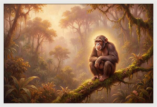 Chimpanzee In Jungle