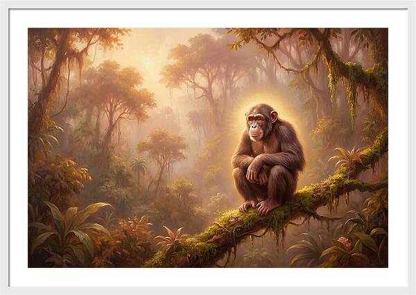 Chimpanzee In Jungle