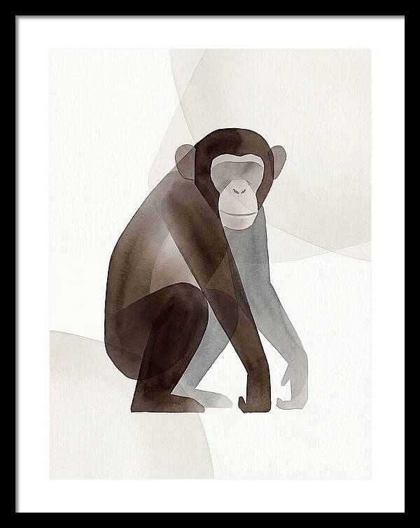 Chimpanzee In Minimalist Style