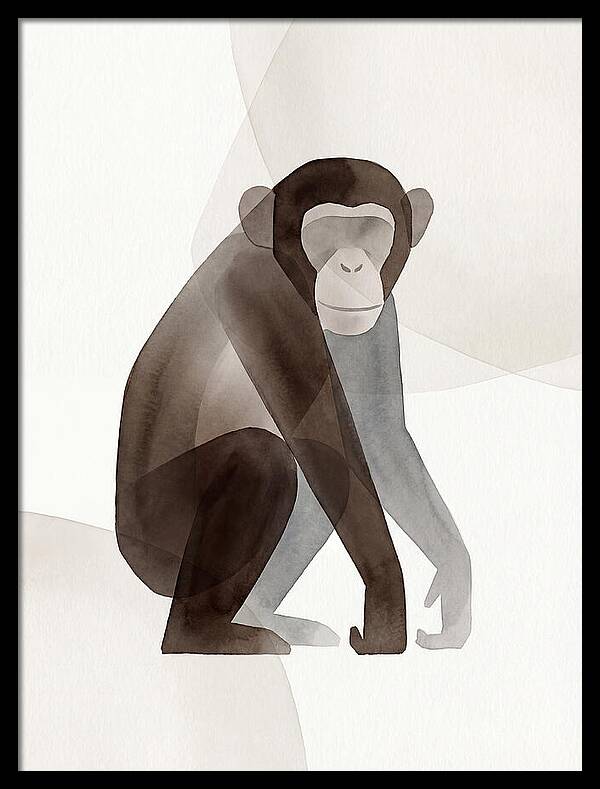 Chimpanzee In Minimalist Style