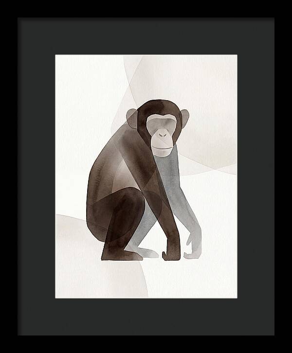 Chimpanzee In Minimalist Style