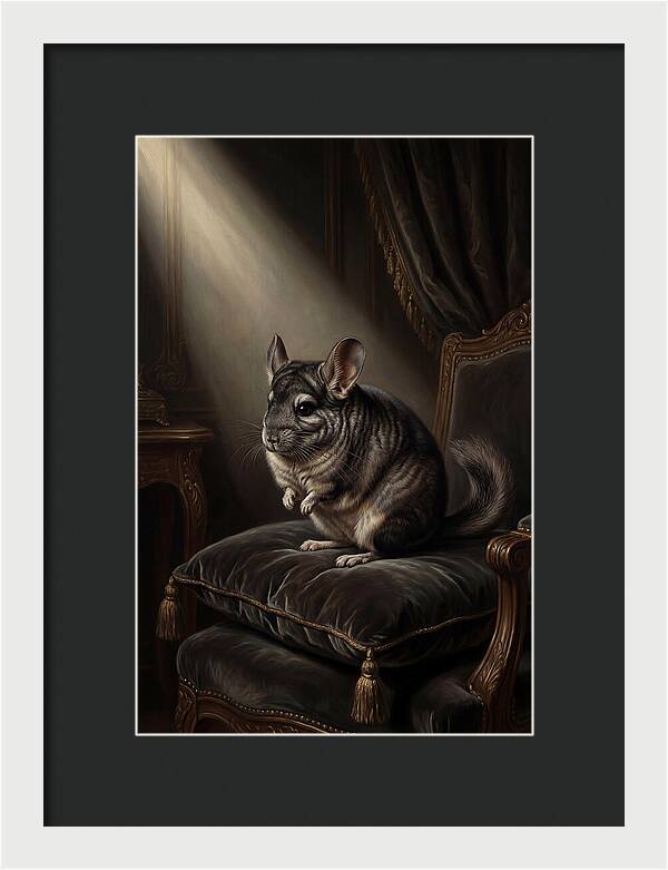 Chinchilla In Elegant Light