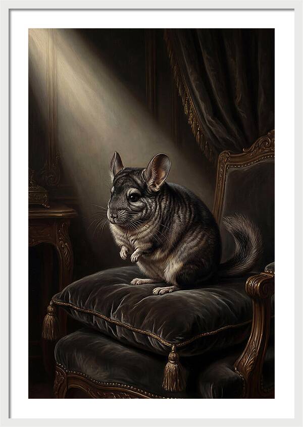 Chinchilla In Elegant Light