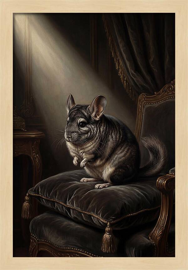 Chinchilla In Elegant Light