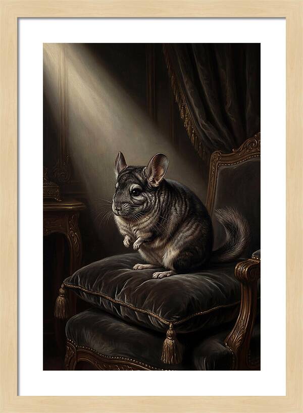 Chinchilla In Elegant Light