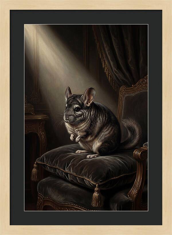 Chinchilla In Elegant Light