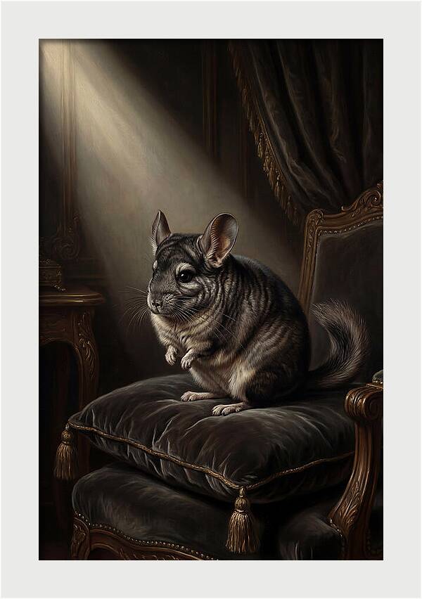 Chinchilla In Elegant Light