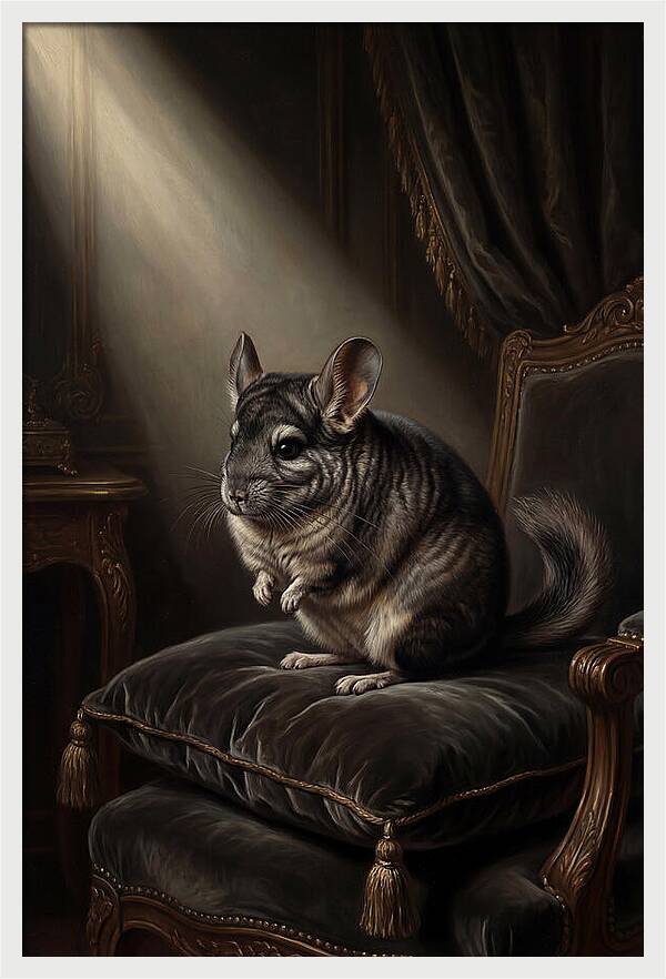 Chinchilla In Elegant Light