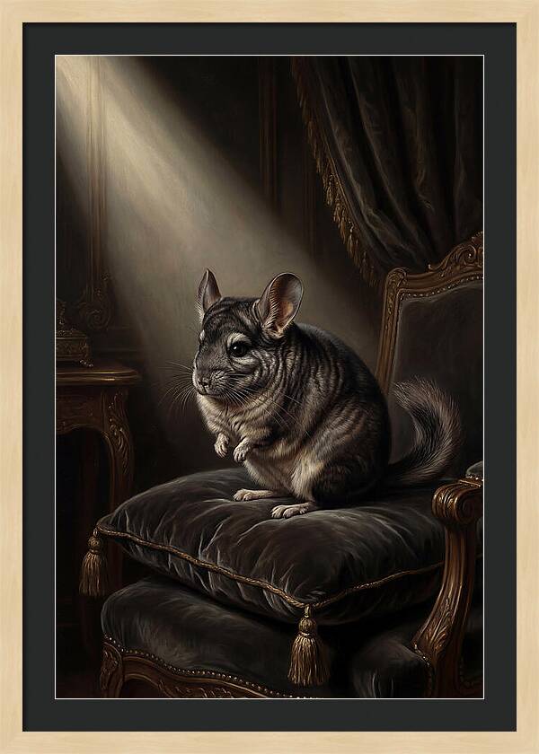 Chinchilla In Elegant Light