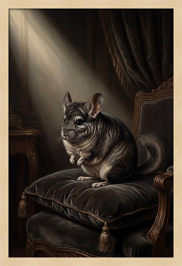 Chinchilla In Elegant Light