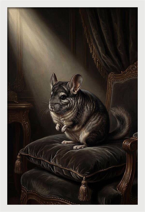 Chinchilla In Elegant Light